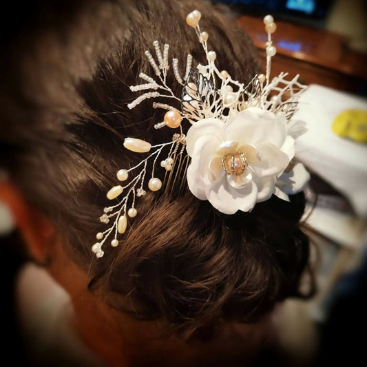 PEINETA NOVIA CHAMPÁN