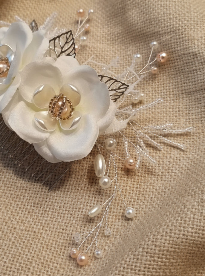 PEINETA NOVIA CHAMPÁN